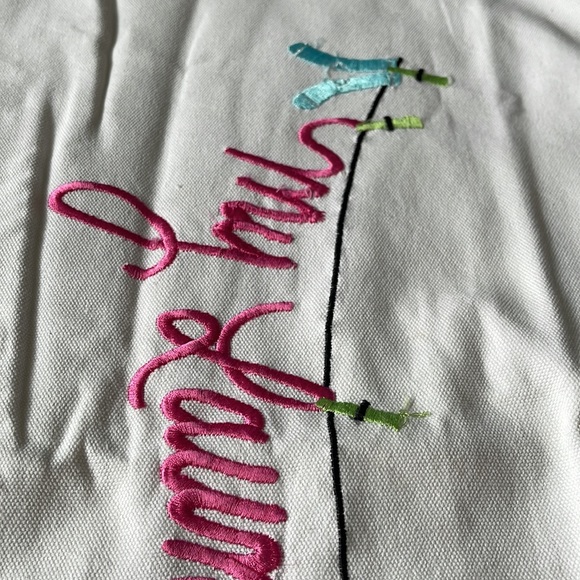 Buckhead Betties Laundry Bag Embroidered &  Cinch Top - Picture 6 of 11